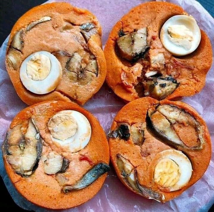 Steamed Nigerian Moi Moi with Fish and Egg